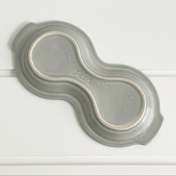 Fiesta Retired Pearl Grey Individual Figure 8 Tray - Picture 2 of 4
